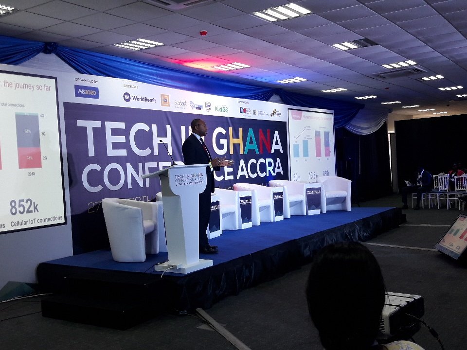 kudigoinc's tweet image. Mr Kenechi Okeleke talking about Ghana&apos;s mobile landscape #TechInGh18 #KudiGoisHere #TheNewSmart #AfricaStartups