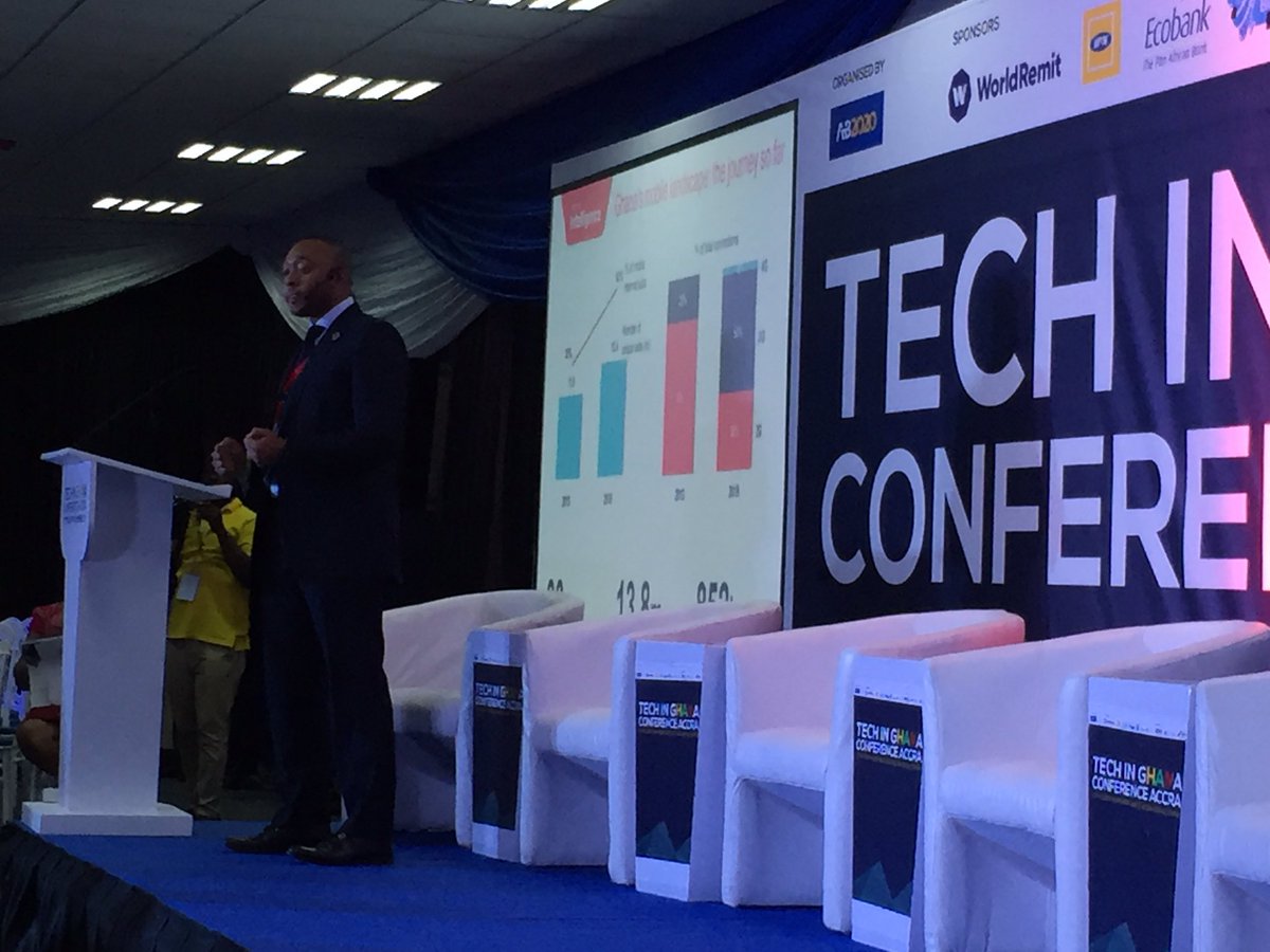 SBIncubatorGH's tweet image. Kelechi, Analyst at GSMA delivers an overview of State Mobile Technology in Africa @TechInGhana #TechInGh18 #SBIncubatorgh