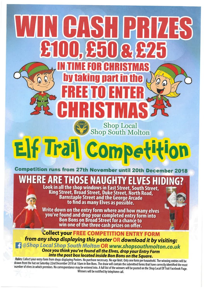 Can you find the Elf ?! We are taking part in the 'find the elf' competition in the town, free entry and a chance to win cash prizes, entry forms in the office 🎅🎄