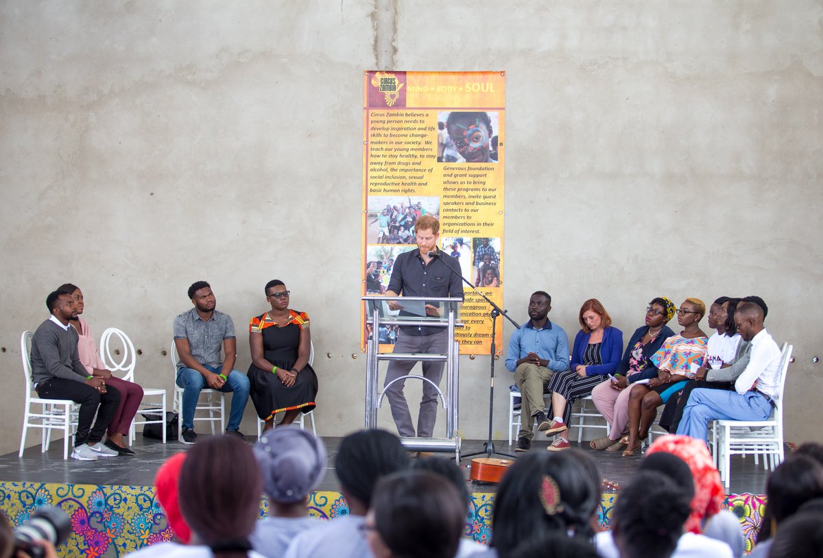 The Queen's Commonwealth Trust (@queenscomtrust) on Twitter photo “The Queens Commonwealth Trust is your platform, where your voices can be heard, your work seen, taken seriously, & your insights shared to create the maximum impact – for what the world REALLY needs right now”. The Duke of Sussex at Circus Zambia today <a href="/KensingtonRoyal/">The Prince and Princess of Wales</a> #Youth “The Queens Commonwealth Trust is your platform, where your voices can be heard, your work seen, taken seriously, & your insights shared to create the maximum impact – for what the world REALLY needs right now”. The Duke of Sussex at Circus Zambia today <a href="/KensingtonRoyal/">The Prince and Princess of Wales</a> #Youth