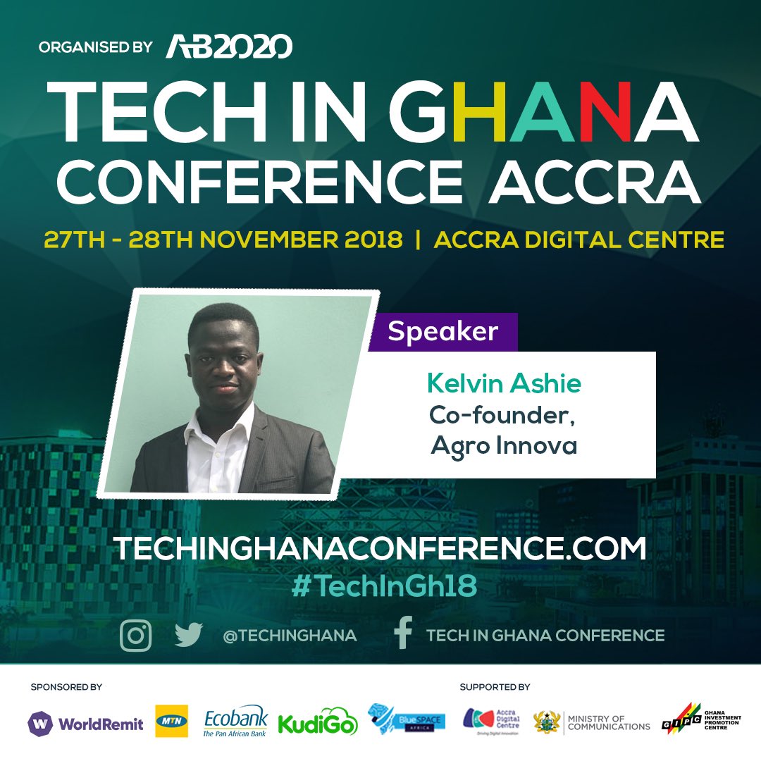 kelvinashie's tweet image. I&apos;ll be moderating the Agritech panel discussion at the Tech in Ghana Conference today at the Accra Digital Center. We&apos;ll be talking on   &quot;How is Technology Impacting Business for Agriculture?&quot; with @MiisheAddy, 
@alimabawa, 
@wsenyo  and Godwin Cudjoe of @Esoko . #TechinGH18