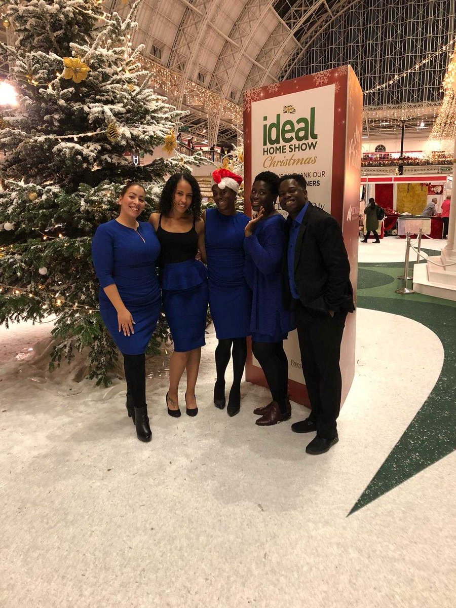This sundays team @ckgospelchoir for <a href="/ideal_home_show/">Ideal Home Show</a>. Getting into the Christmas spirit!:-) #ckchoir #idealhome