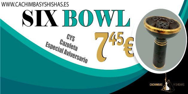 ¡Nos hemos vuelto locos! 50% de descuento en cazoleta CyS Six Bowl solo en Cachimbas y Shishas. Por tan solo 7,45€ ¡Stock limitado CORRE! Más info y comprar: cachimbasyshishas.es…/2161-cys-six-gold-bowl.h… ¡Stock limitado! COMPARTE.