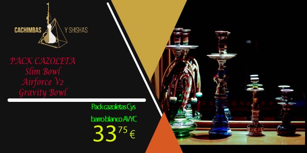El super pack de las 3 mejores cazoletas por tan solo 33,75€ ¡Así no te aburrirás de tu cachimba!. Más info: cachimbasyshishas.es…/1679-pack-cazoletas-cys-… ¡Antes 45€ y AHORA POR TAN SOLO 33,75€! COMPARTE y disfruta de más OFERTAS.