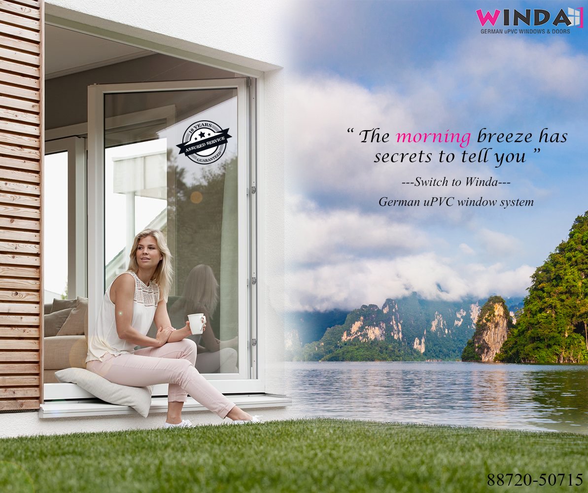 WindaIndia's tweet photo. "The Morning breeze has secrets to tell you" #SwitchToWinda German uPVC window systems.
#TermiteFree #WaterResistant #SoundInsulation #ThermalInsulation #ModernArchitecture #EnergyEfficient #WindResistant #Liftandslidedoors #Arcwindow
Call – 8872050715 https://t.co/HOCrCaoLwS