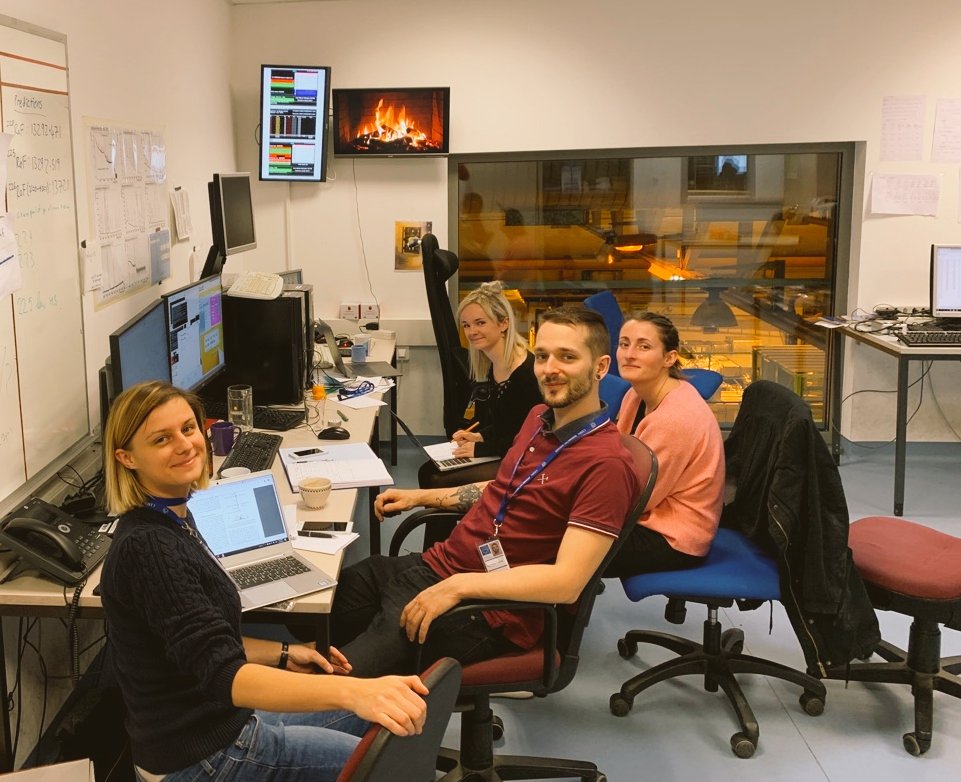 CRIS collaboration at CERN. (@cris_laserspec) on Twitter photo The morning shift are looking for isotope shifts in RaF. #physics #lasers #molecules <a href="/pod_imiya/">Holly Pod Perrett</a> <a href="/mrben471/">Ben Cooper</a> The morning shift are looking for isotope shifts in RaF. #physics #lasers #molecules <a href="/pod_imiya/">Holly Pod Perrett</a> <a href="/mrben471/">Ben Cooper</a>