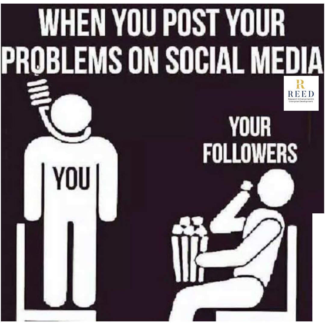 REED_Naa's tweet photo. No one ever got a solution by posting his problems on social media........
Drop it 
It sucks 

#socialmedianarcism #followers #postyourproblems #postyourlife #problems #reed_naa #reed_development #entrepreneur #businessowner #employees https://t.co/PZOJORxRDZ