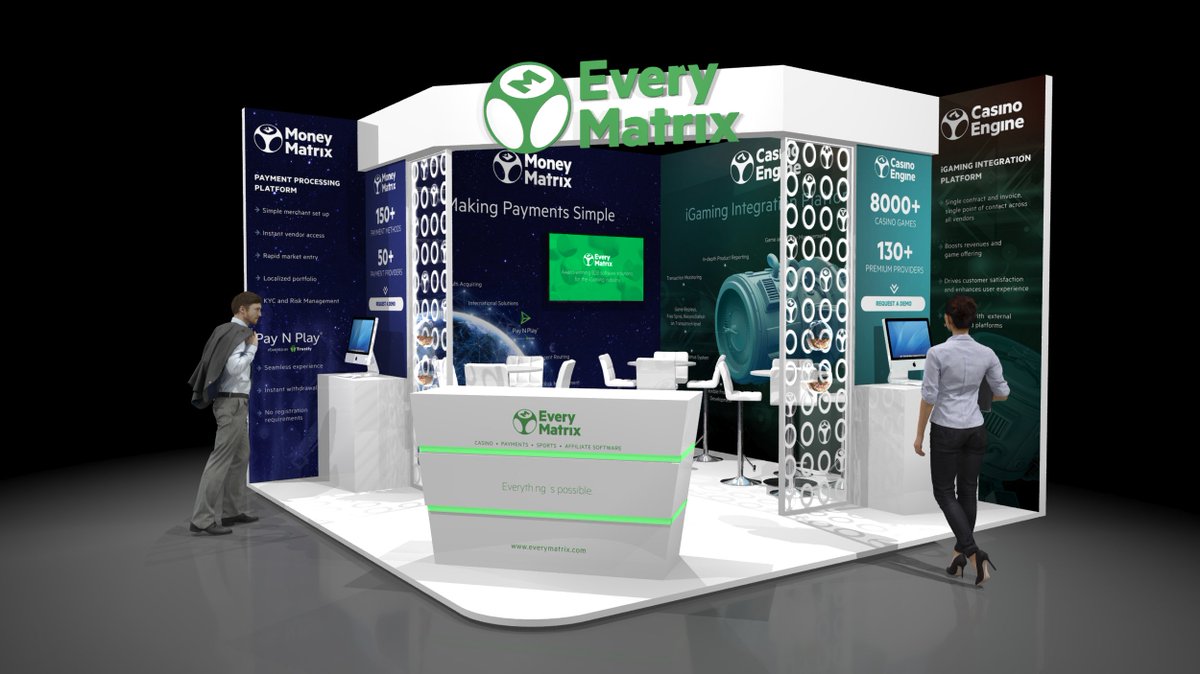 MoneyMatrixLtd's tweet image. Looking for @MoneyMatrixLtd at the @iGamingSummit ? You won't miss it. Keep a lookout for this eye-catching Stand #S94 and we'll tell you how we're using #NexGen innovations in #MakingPaymentsSimple and #RiskManagement  with 160+ Payment Solutions and 50+ vendors. #SiGMA18.