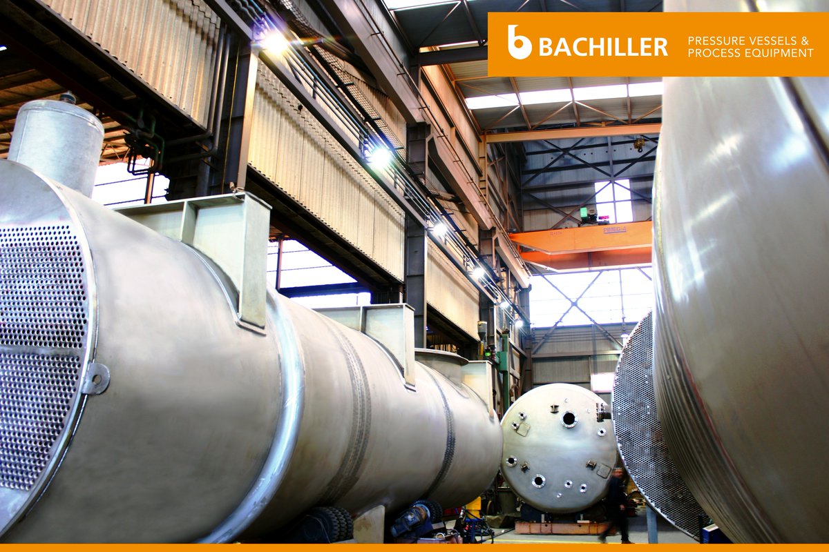 Bachiller_SA's tweet image. Right now, in manufacturing process in zone 1 (of 7), two tubular #heatexchangers and two #chemicalreactors. Working, non-stop.
#pressurevessels #processengineering #metalworking #reactors #chemicalengineering #chemicalindustry #chemicalprocessing #agitatedreactors