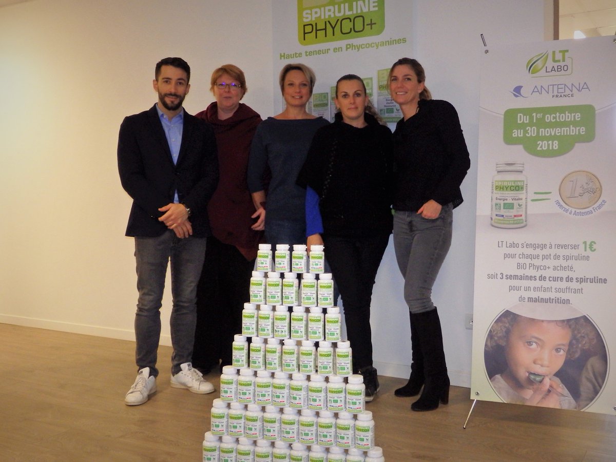 #Givingtuesdayfr
 L'équipe LT Labo est fière de se mobiliser autour de l'opération #spirulinesolidaire !
 Et merci 🙏à vous tous, grâce à qui nous reversons à l'association humanitaire  <a href="/AntennaF/">Mieux Nourrir et Grandir</a> 1 Euro pour chaque pot de spiruline Bio Phyco+ acheté.