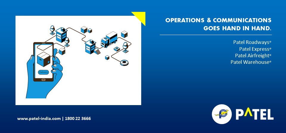 PatelIntegrated's tweet photo. #PatelIntegratedLogisticsLtd #PatelRoadways #PatelExpress #PatelAirfreight #PatelWarehouse
https://t.co/IQK6FHyXmu | 1800 22 3666 ๐ฆโ๏ธ๐๐จ๐ฆ https://t.co/MUJFyPXjNn