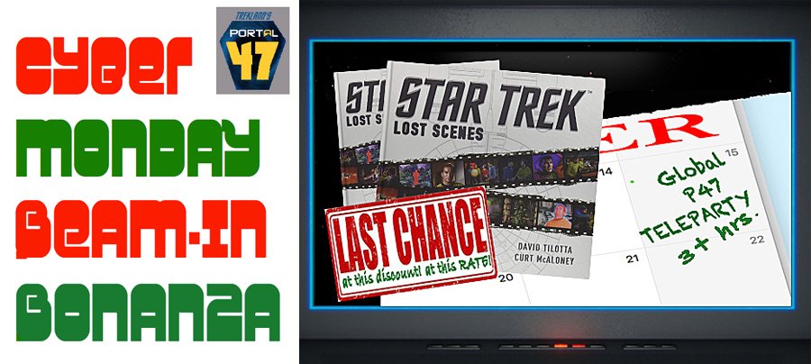 larrynemecek's tweet photo. Ah my Europa #StarTrek peeps— if you’re on my Trekland list, check your inbox for about 21 hours ago: You want to make sure and click in on this month’s poll! (PS: And my #CyberMonday  now goes through #ExtendedWednesday !) https://t.co/WYpAjCu4Ox https://t.co/WLceyoWpyv