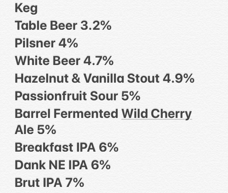 Not long till mega <a href="/AlmastyBrewCo/">Almasty Brewing Co</a> event this weekend so we thought we’d treat you to a beer list.

We can’t wait to try the Echelon variations, but then there’s CASK IMPERIAL STOUT!!!