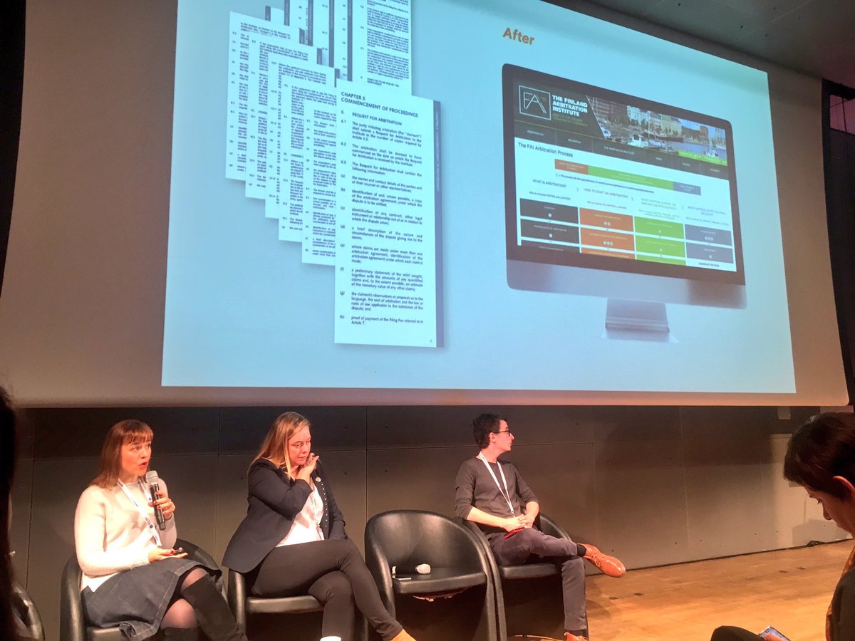 DotLegalDesign's tweet image. Un de nos récents projets : Rendre le processus d’arbitrage accessible à ceux qui ne l’ont jamais utilisé ... par le Legal Design et l’approche utilisateur ! #legaldesign #villagelegaltech #dotlegaldesign