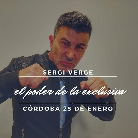 asaicor's tweet photo. ¡El 25 de enero tienes una cita! 
Tú, Sergi Verge y El Poder de la Exclusiva.
Adelántate y compra tu entrada a precio reducido antes del 17 de diciembre👇

https://t.co/kDPf7itM51 https://t.co/zEGUZpbk4V