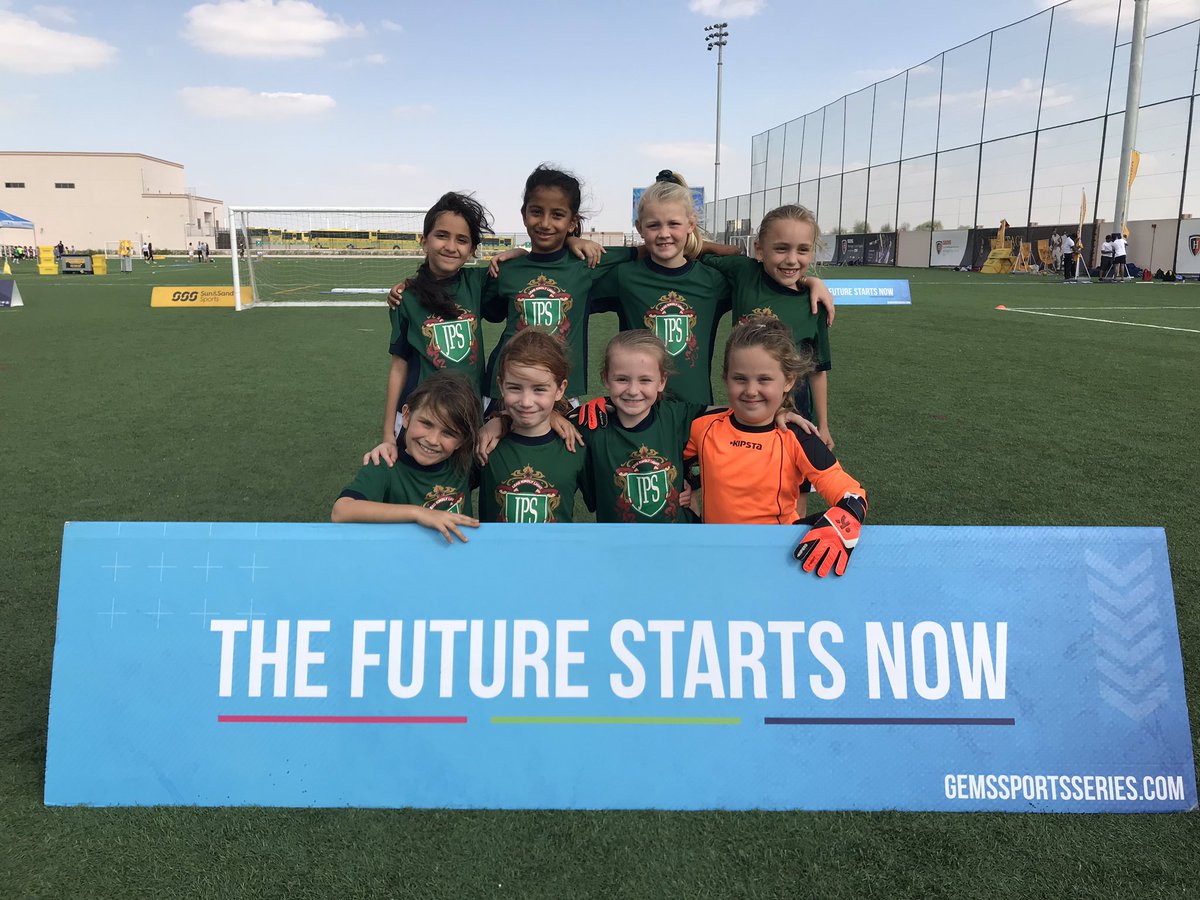 JPS_Sport's tweet photo. Smashed it! GEMS Football Cup CHAMPIONS!!! Our Y3 girls dominated today. Unbelievable performances from all the girls. So many goals! JPS are really proud of you. Thanks @SunSandSport @esmuae #GEMSFOOTBALLCUP #JPSyear3 #JPSsuccess https://t.co/JHm7ZO2iGv
