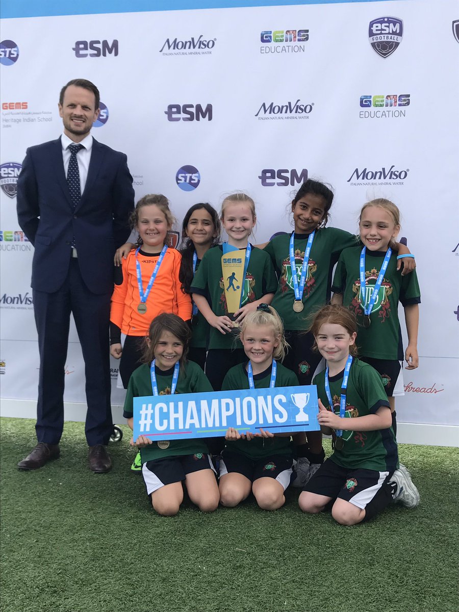 JPS_Sport's tweet photo. Smashed it! GEMS Football Cup CHAMPIONS!!! Our Y3 girls dominated today. Unbelievable performances from all the girls. So many goals! JPS are really proud of you. Thanks @SunSandSport @esmuae #GEMSFOOTBALLCUP #JPSyear3 #JPSsuccess https://t.co/JHm7ZO2iGv