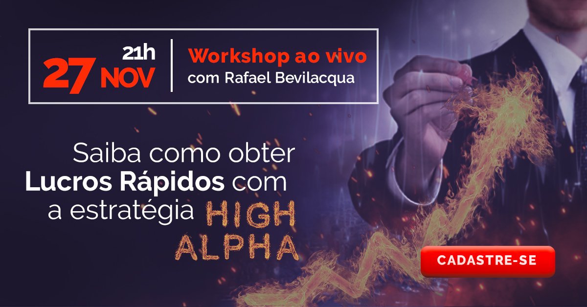levante_ideias's tweet image. Quer lucros rápidos no CURTO PRAZO? Rafael Bevilacqua fará um Workshop exclusivo sobre o assunto hoje, às 21h. Para participar, cadastre-se no link bit.ly/2PSudUy e fique por dentro da estratégia

#LevanteEssaIdeia #VemPraLevante #HighAlpha #rentabilidade #curtoprazo