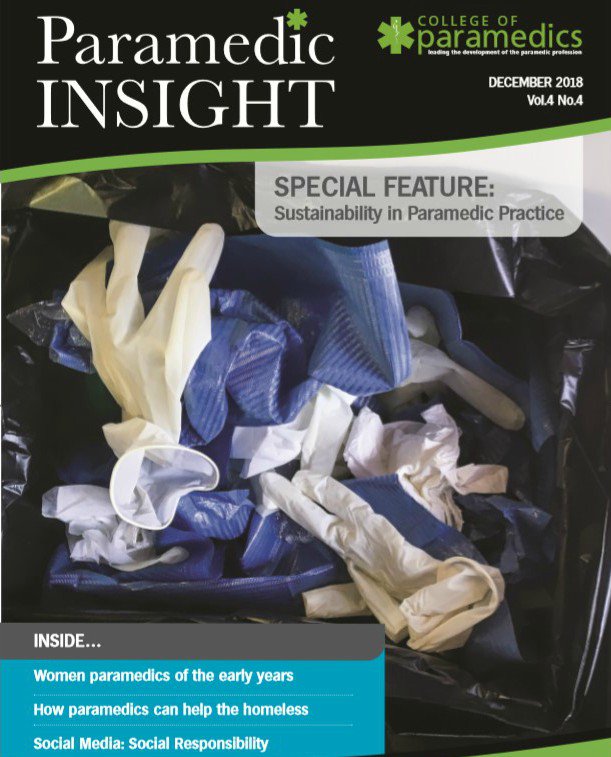 ParamedicsUK's tweet photo. December issue of #ParamedicINSIGHT is starting to drop on doormats - features articles on #SocialMedia and #Sustainability - also available to download https://t.co/TLdJrzshEA https://t.co/AlflO0A0kP