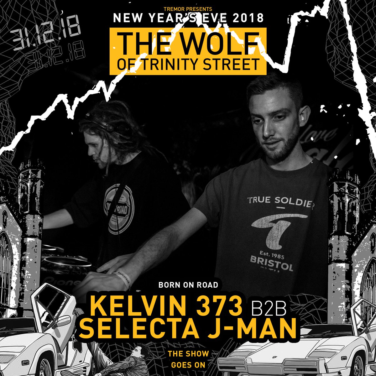 Tremor Soundsystem (@tremor_sound) on Twitter photo Bristol dubplate jungle warriors <a href="/BORNONROAD/">BORN ON ROAD</a> <a href="/SelectaJMan1/">Selecta J-Man</a> and Kelvin 373 on the 1s and 2s for our biggest NYE to date!
Tier 3 tickets available bit.ly/WolfOfTrinity_… Bristol dubplate jungle warriors <a href="/BORNONROAD/">BORN ON ROAD</a> <a href="/SelectaJMan1/">Selecta J-Man</a> and Kelvin 373 on the 1s and 2s for our biggest NYE to date!
Tier 3 tickets available bit.ly/WolfOfTrinity_…