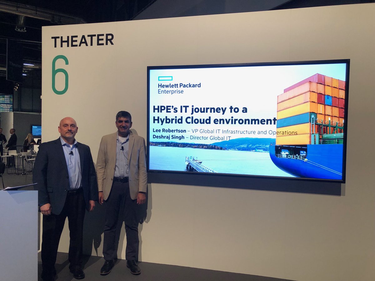 Great session on #hpeit  #HybridCloud  strategy at #HPEDiscover with ⁦<a href="/leerobertson64/">Lee Robertson FCSI FRSA</a>⁩