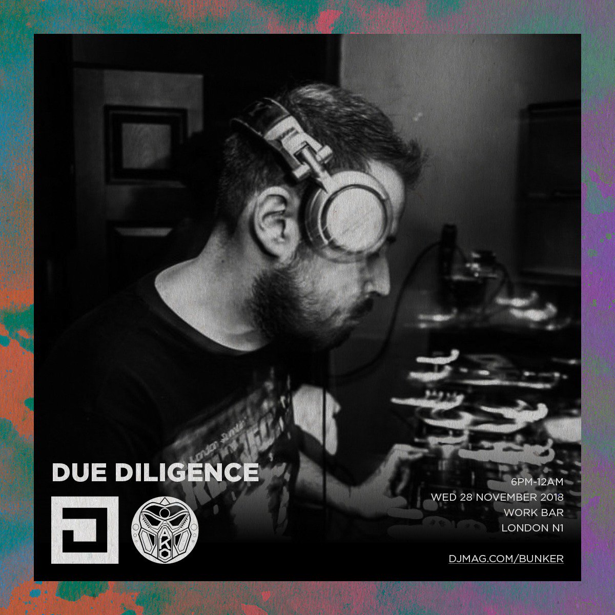 The man like Due Diligence returns to the Bunker tomorrow night to rep the mighty <a href="/AkoBeatz/">AKO BEATZ MUSIC</a>!

Follow the link below to sign up and catch him 'pon deck! 
dj-m.ag/2qVZfvG