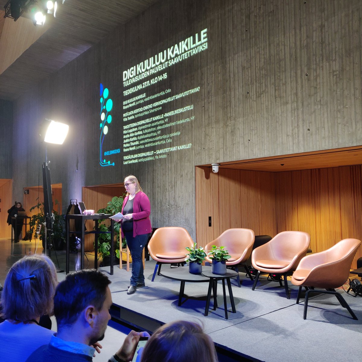 Tervetuloa Digi kuuluu kaikille -tapahtumaan Tiedekulmassa. Kuvassa Celian Rauna Nerelli <a href="/Nerelli/">Rauna Nerelli</a>. Seuraa striimiä: helsinki.fi/fi/unitube/vid…
#helsinkidigi #saavutettavuus