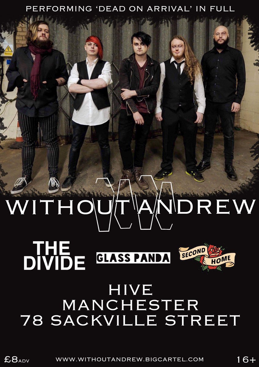 Big gig announcement! Friday the 8th of February supporting our good old friends <a href="/WithoutAndrew/">Without Andrew</a> and the incredibly talented @SecondHomeUK, ohh and what's that 2 bands in one night for @TheDivideKyle as our boys in <a href="/thedivideuk/">The Divide ➗</a> hit the stage again!who we seeing?