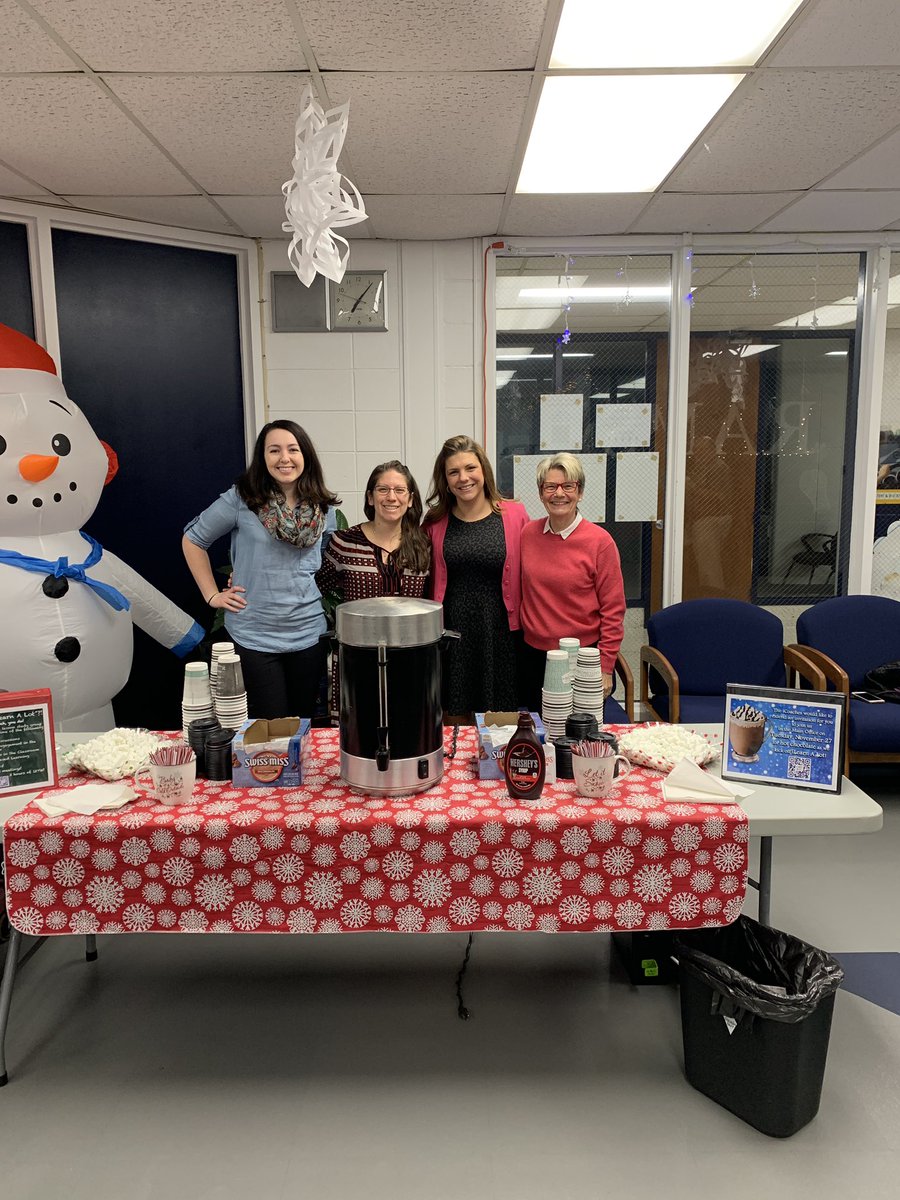 mattagrati's tweet photo. @iCoachRandolph kicking off their “iLearn A Lot” during this holiday season. #rhs #rampride #instructionalcoaching #hotchocolate https://t.co/Xmn76puEN5