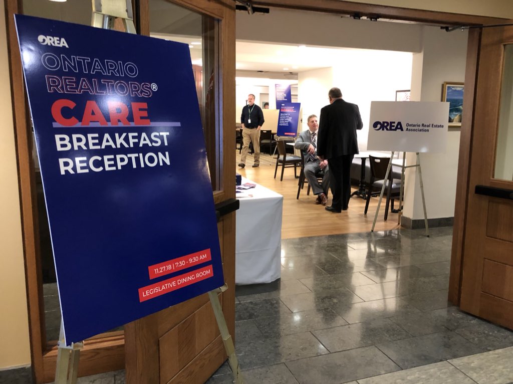 #OREA is hosting an MPP breakfast in the Legislative Dining Room at Queen’s Park this morning until 9:30am. All MPPs invited and welcome to join us. #ORPC18