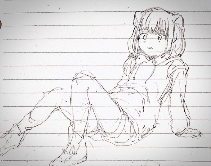 怯えるすからちゃんのらくがき 