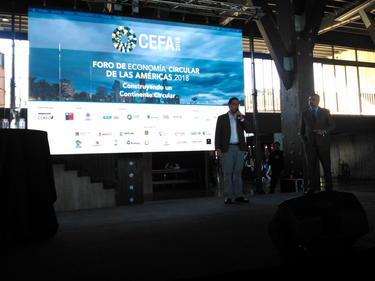 Ecologing's tweet photo. Arranca #cefa2018 vamos! #economiacircular @KevindeCuba @Corfo https://t.co/72mT2jx68R