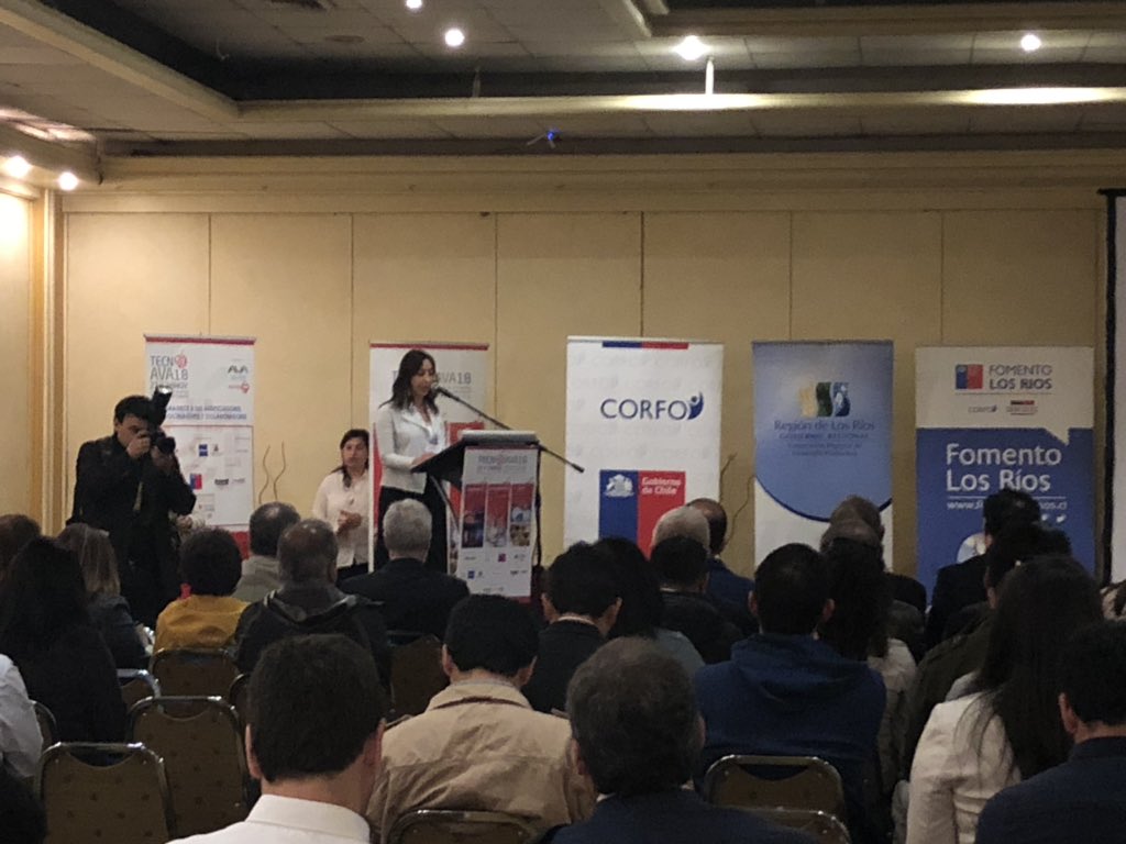 Ceremonia inaugural de #Tecnoava2018, haciendo de la region de Los Ríos un referente en alimentos con valor agregado <a href="/fomentolosrios/">@FomentoLosRios</a> 🙌