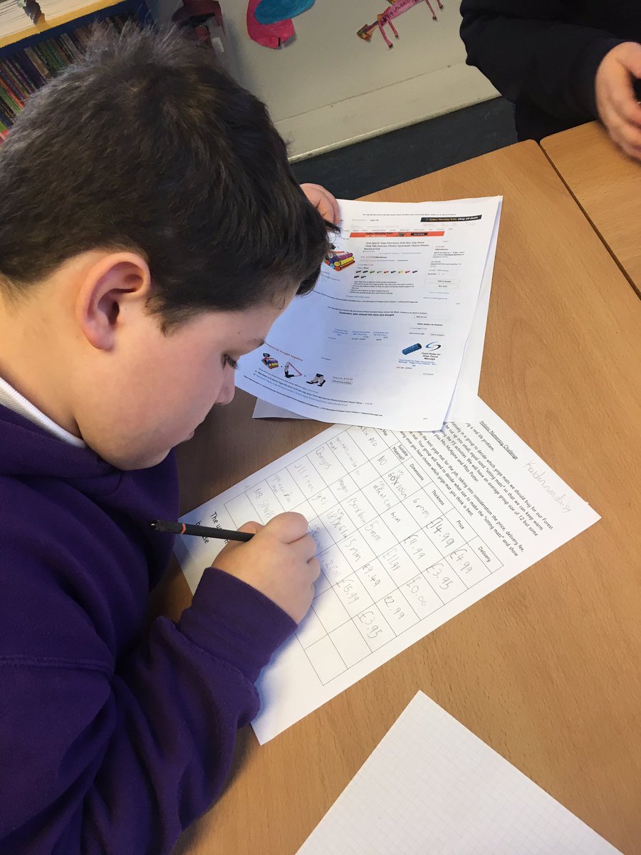 BoghallPSch's tweet image. P7 have been challenges with a holistic question in maths! We had to investigate the dimension, material and prices of different yoga mats - choosing the best option for our forest school sessions 1/2 @WLCDYW #MakeMathsFun #RealLifeContext