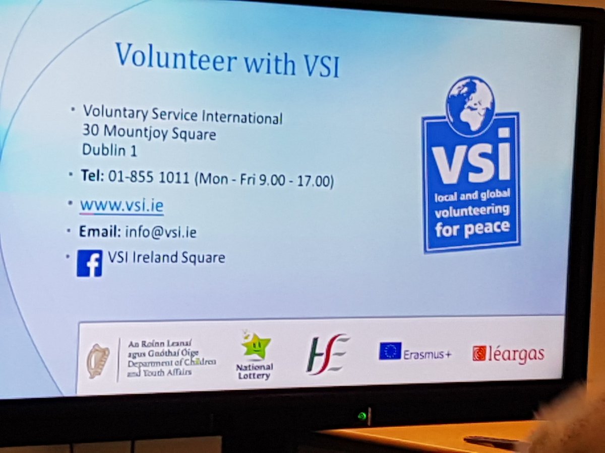EurodeskIreland's tweet photo. Great #volunteering opportunities with @VSI_Ireland both abroad and in Ireland! Just get in touch... #timetomove2018 @KerryYouth @EurodeskIreland @Leargas @eurireland https://t.co/hNbQ5nbfsl