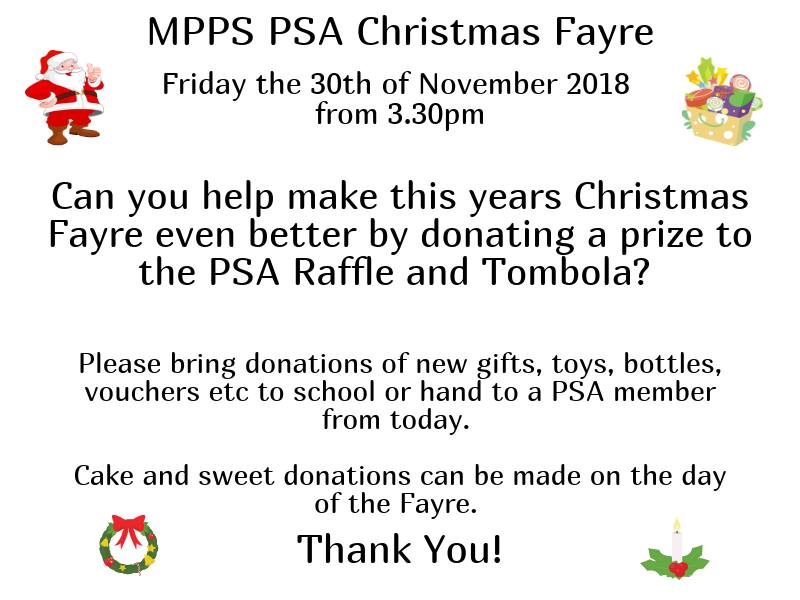 Malpas_Park's tweet photo. Our PSA's Christmas Fayre is this Friday. Please come along all are welcome. See posters attached for more information. Thank you. #gomppspsa https://t.co/aWVNZHy9Zm