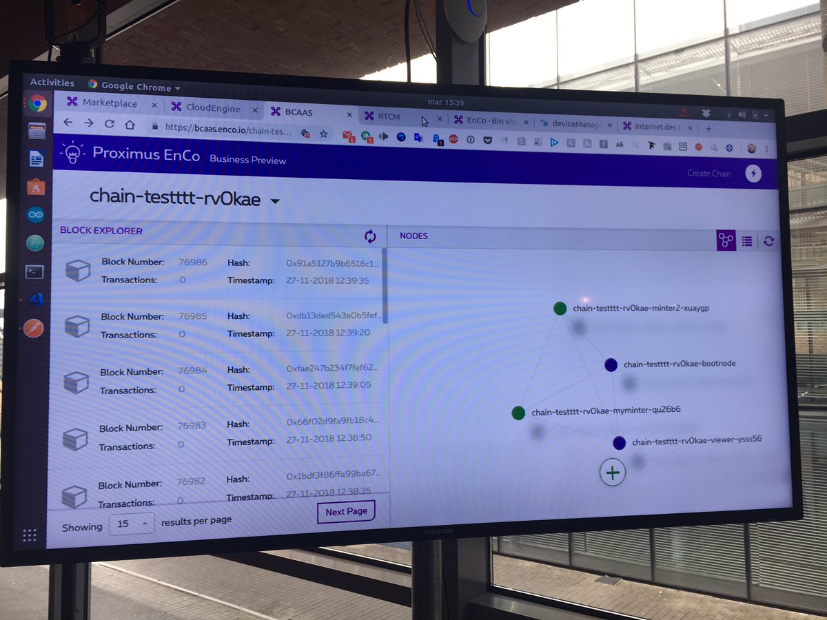 GManderioli's tweet photo. Faites-le vous-même ! Demo Iot-to-Blockchain avec les nouveaux #api #blockchain et #cloudengine de @ProximusEnCo. Visible aujourd’hui lors du @DevDayBE https://t.co/ddORg1xRhw
