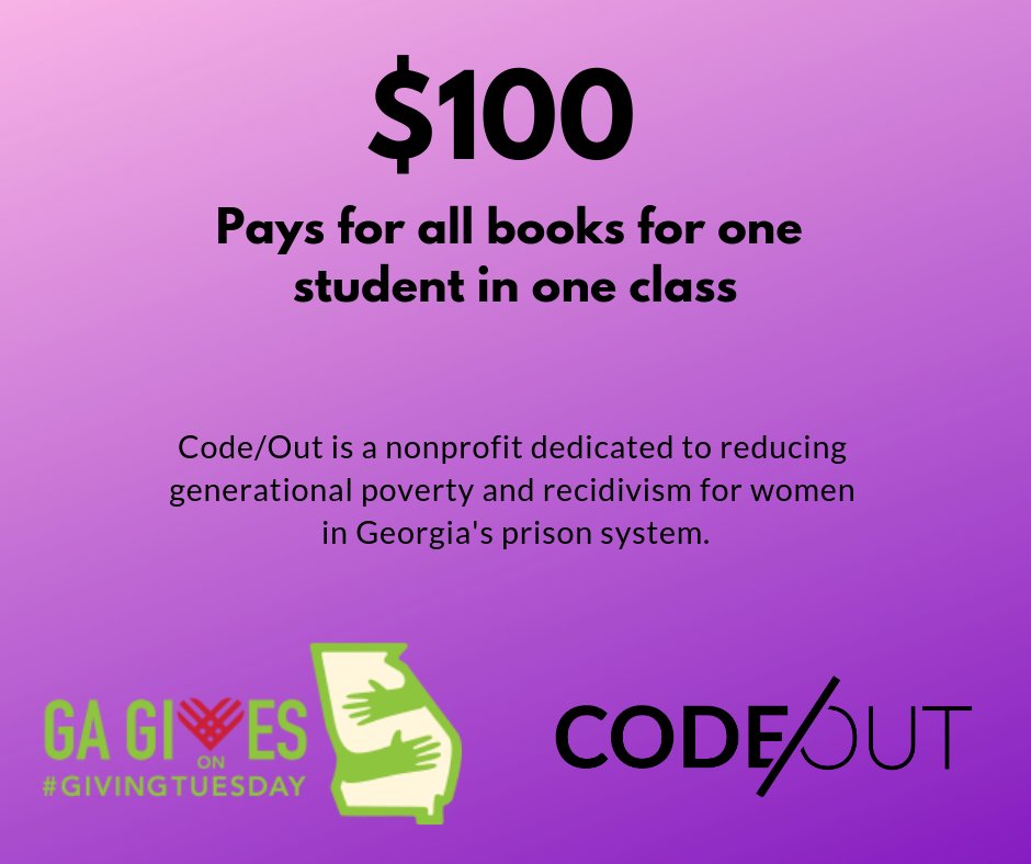 CodeOutInc's tweet image. 15 minutes until #GivingTuesday double donations on facebook begins. Know what your dollar does... 
Donate here: ht.ly/csOU30mLB3o