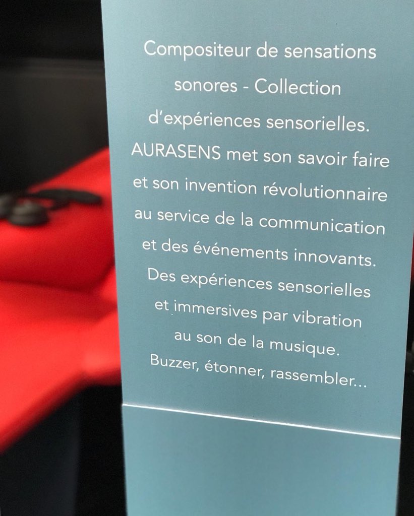 Le salon <a href="/heaventparis/">Heavent Paris</a> a commencé ! Retrouvez nous jusqu'à jeudi Hall 4 pour vivre une de nos expériences haptiques à bord de notre divan. 
Sensations garanties !