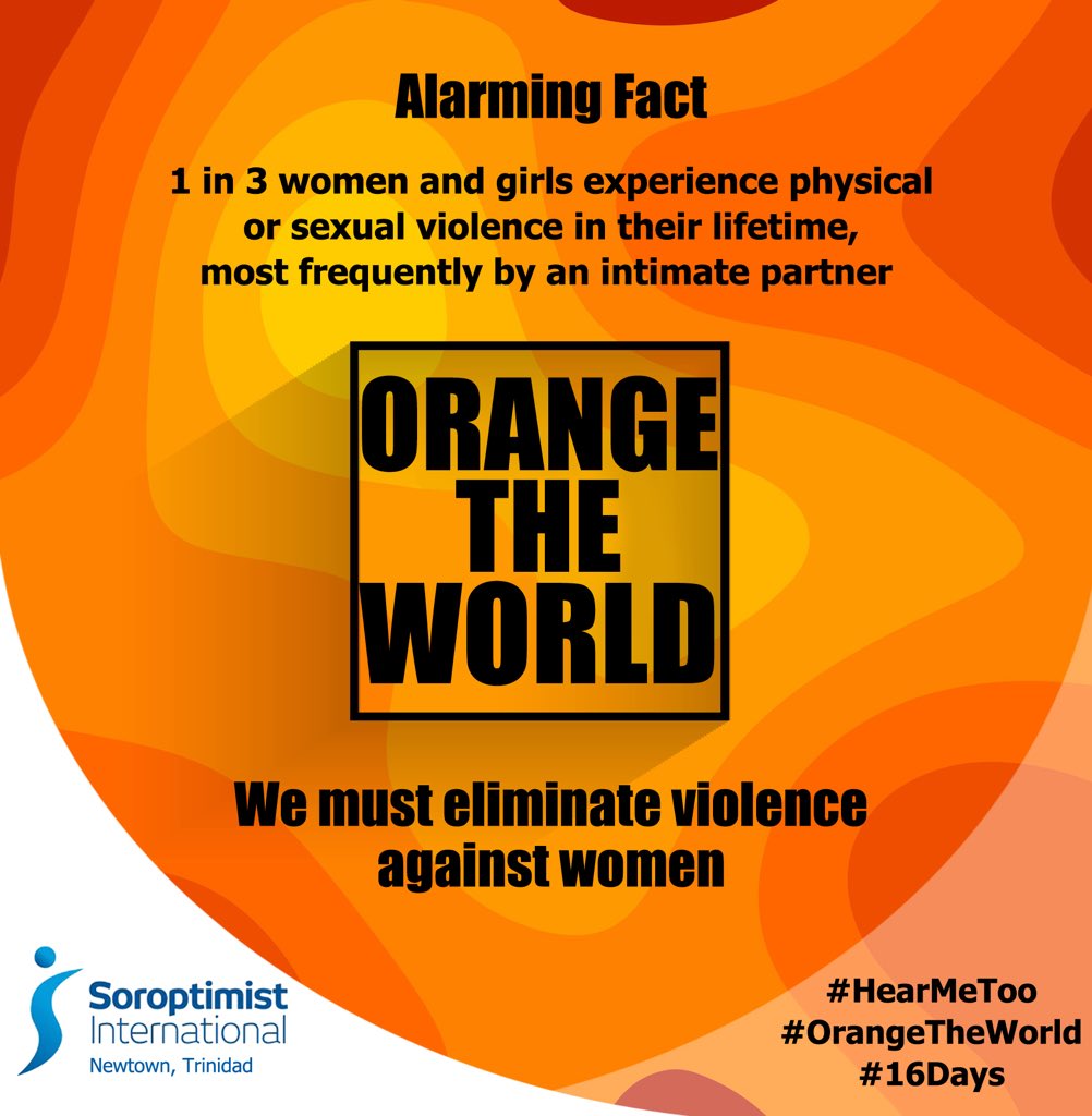 Day 3️⃣ #16DaysofActivism 💥
#HearMeNow 🗣 #OrangetheWorld 
💥
💥
💥
#soroptimist #Trinidad #sint #inspiringwomen #visiblewomen #insisterhood #celebratewomenandgirls #educate #empower #enable @SIGBI1 <a href="/SayNO_UNiTE/">Say NO - UNiTE</a>