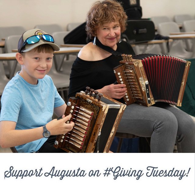 Are you ready!? Support <a href="/AugustaHeritage/">Augusta Heritage</a> NOW via the DONATE button @ facebook.com/AugustaHeritag… on #GivingTuesday  8 a.m.  FB / PayPal will match donations until they hit $7 million match for ALL non profits. All contributions make an impact on the programs we offer. Thank you!