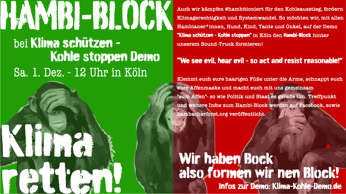 1 12 Koln Demo Kohle Stoppen Klimaschutz Jetzt Hambacher Forst