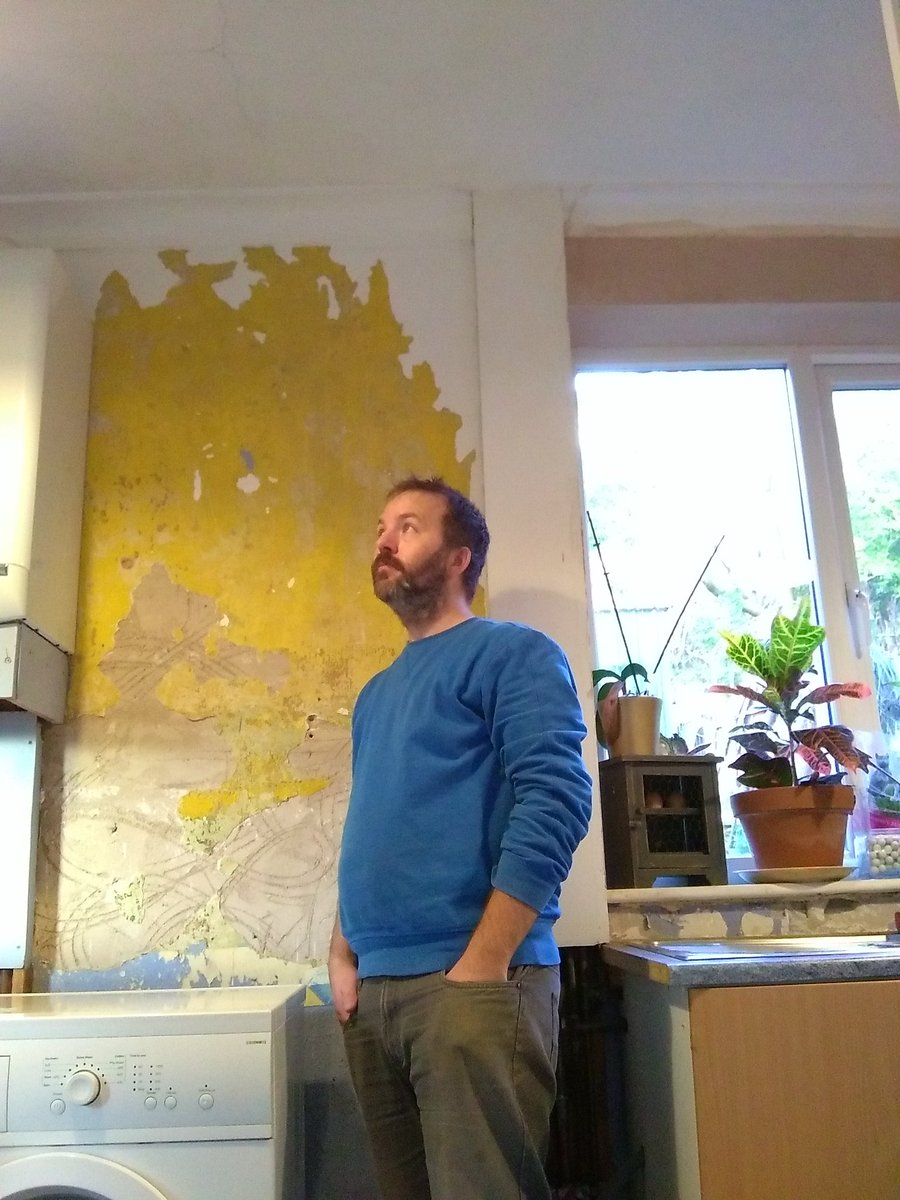 BobFollen's tweet photo. "Same Guy, New Kitchen" by Spruce Houseman. The #decoration EP #ComingSoon ...Confirmed tracklisting: #FuhYouAncientCoving #ScrapeThePaint #EnterTheSandingMan #BuffAllNight #YowGotNicePipes #TwoCoats #YouCanDoIt + #HotDeliciousWoodwork (..and nobody used filters!) https://t.co/P2dHHsTzTY