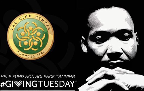 TheKingCenter's tweet photo. Today is #GivingTuesday. The world needs #MLK’s nonviolent leadership strategies, NOW more than ever. 

Link to #DONATE: https://t.co/UVrBBTEvjM. 

Help us train #government #teachers #activists #youth #police etc. in MLK’s nonviolent methods for #self #social #systemic change. https://t.co/njdqU5aIlT