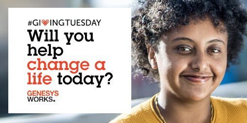 GenesysWorksCHI's tweet photo. Join our community today with a #GivingTuesday gift to create brighter futures for deserving youth. Your support makes a real difference and every donation counts! Donate today: https://t.co/Ln2pU44DyK https://t.co/CItkhnP4sF