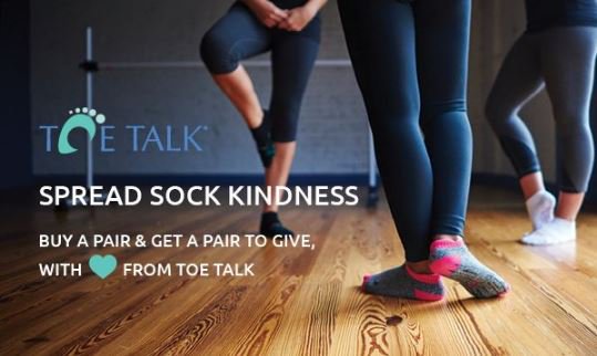 toetalkmindful's tweet photo. On this #GivingTuesday, spread sock kindness!
Shop today and receive an extra pair of Toe Talk mantra socks to give to someone you ❤️

https://t.co/r0qQtWENBR https://t.co/t1kY0lwYWv