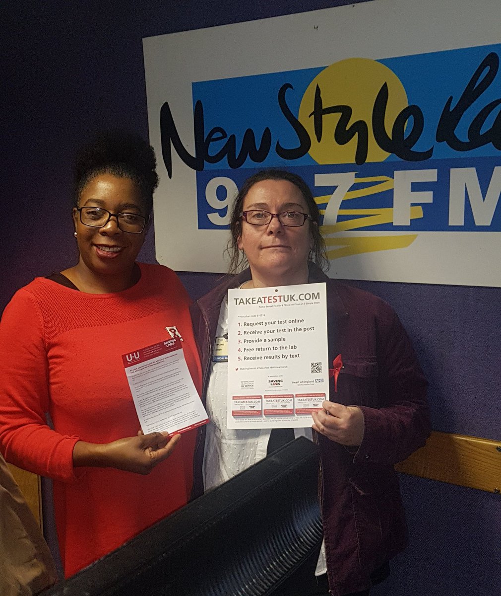 Chidzo5's tweet photo. We have just had the most fantastic session #Live on @NewStyleRadio with #chickinGeorge with #hiv nurse Specialists from  @HIVHeartlands and volunteers from @SavingLivesUK @petrona74848680 and #sarah talking about #HIV related #Stigma  #UequalsU @NHS @uhbtrust https://t.co/cqQokXcxc1