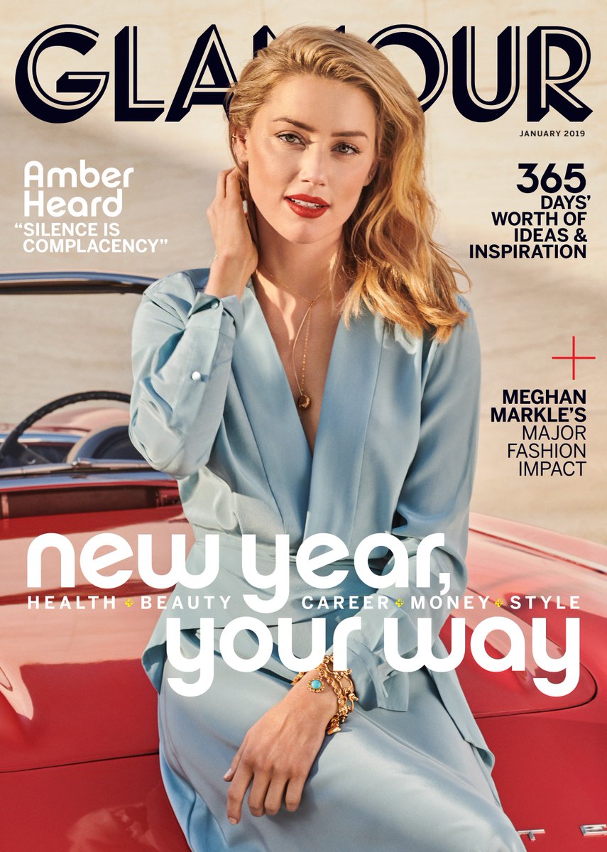 Amber Heard for Glamour US January 2019