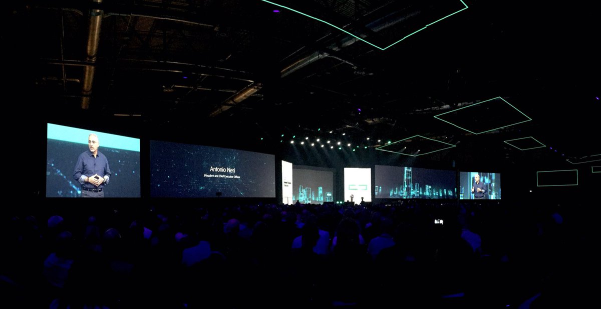 JamesSolomon77's tweet photo. Great to be in Madrid with @scottnursten at #HPEDiscover as Antonio Neri takes the stage discussing what is set to be the next the industrial revolution #IntelligentEdge. #EdgeCentric #CloudEnables #DataDriven @C5Alliance https://t.co/lvEoPnrAQx