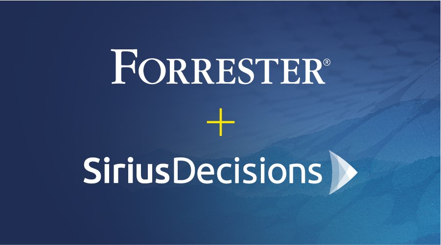 forrester's tweet photo. We’re excited to join forces with @SiriusDecisions, creating a robust platform to help companies drive growth in the #ageofthecustomer. Learn more: https://t.co/jmO5iNR2Dc #acquisition https://t.co/tLFyqxmH1Q